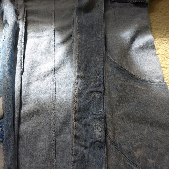 vintage 80s acid wash denim shirtdress topper🎈HOST PICK🎈 - Picture 7 of 15